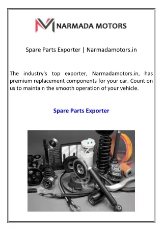 Spare Parts Exporter  Narmadamotors.in