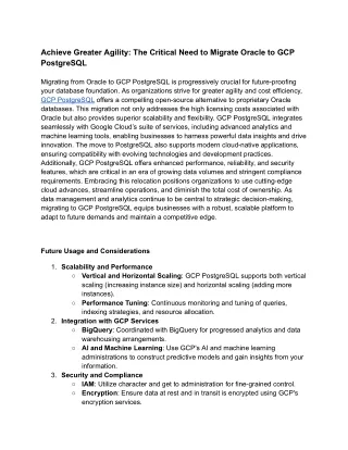 Achieve Greater Agility_ The Critical Need to Migrate Oracle to GCP PostgreSQL