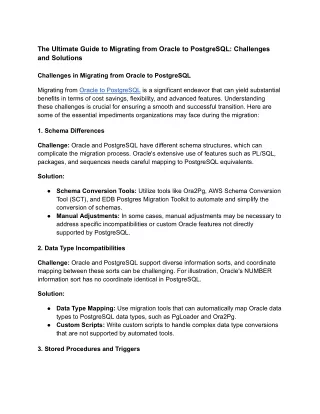 The Ultimate Guide to Migrating from Oracle to PostgreSQL_ Challenges and Solutions