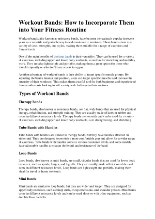 workout bands how to incorporate them into your
