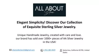 Silver Handmade Jewelry - AASilverJewelry.com