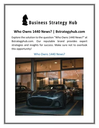 Who Owns 1440 News Bstrategyhub.com