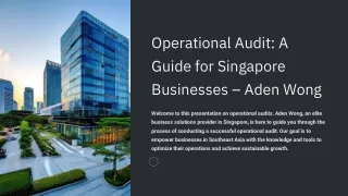 Operational Audit A Guide for Singapore Businesses - Aden Wong