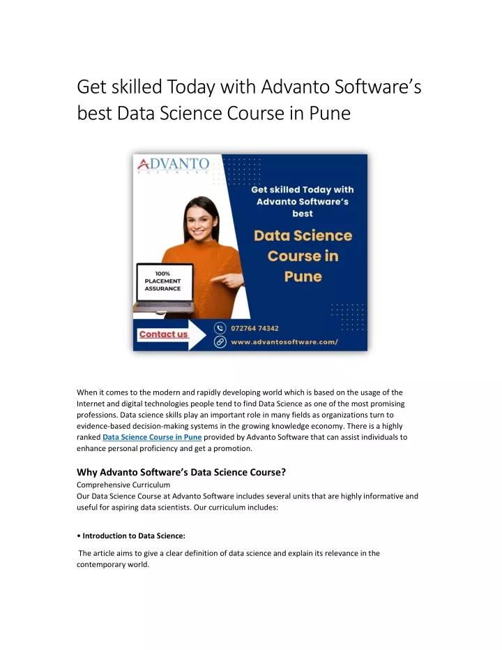 get skilled today with advanto software s best