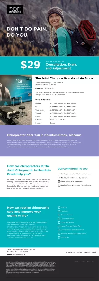 The Joint Chiropractic - Mountain Brook