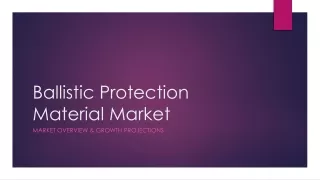 ballistic protection material market market