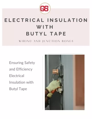 Electrical insulation with butyl tape