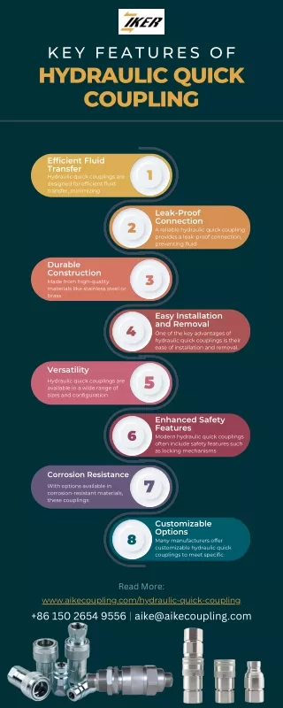 Key Features of Hydraulic Quick Coupling [Infographic]