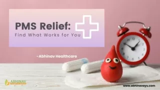 PMS Relief - Find What Works for You