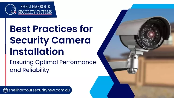 best practices for security camera installation