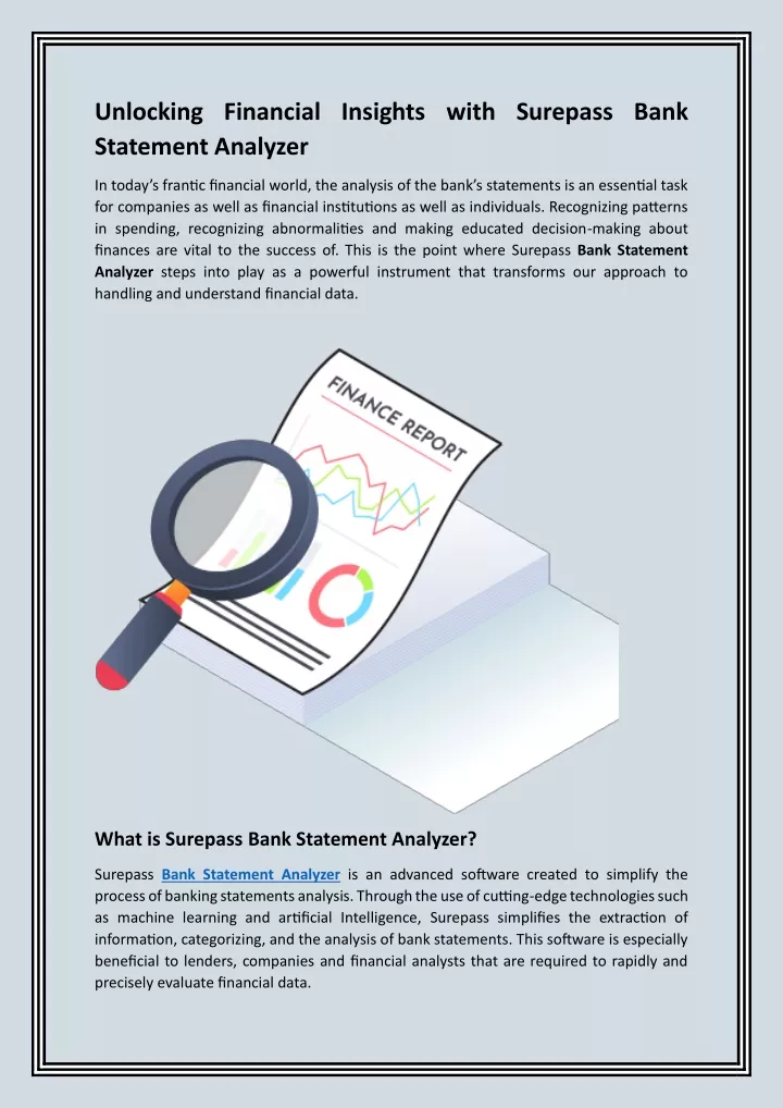 unlocking financial insights with surepass bank