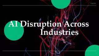 ai disruption across industries