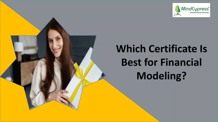 which certificate is best for financial modeling