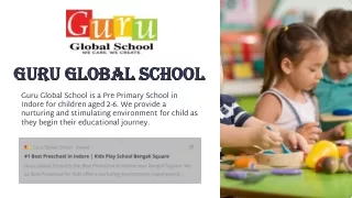 Daycare for Toddlers-Guru Global School