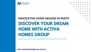 Home Designs Perth--Activa Homes Group