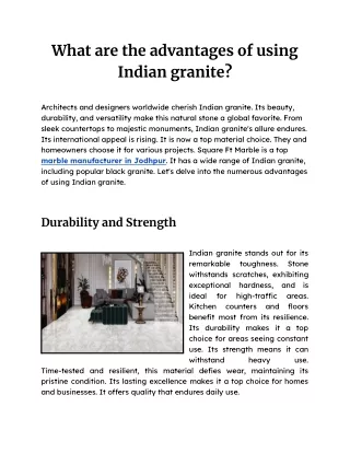 Square Ft Marble: Crafting Elegance from Jodhpur’s Finest Stones