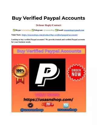 How Can i Buy Verified Paypal Account
