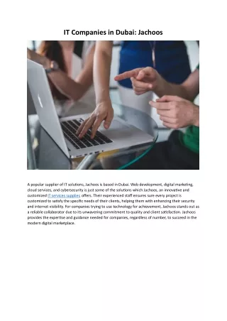 IT Companies in Dubai