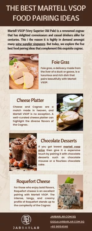 The Best Martell VSOP Food Pairing Ideas