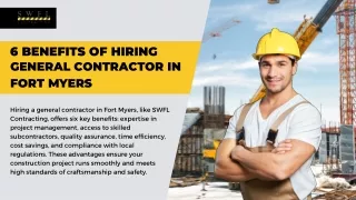 6 Benefits of Hiring a General Contractor in Fort Myers