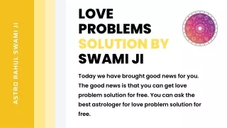 Love Problems Solution Swami Ji