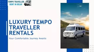 Luxury Tempo Traveller Rentals