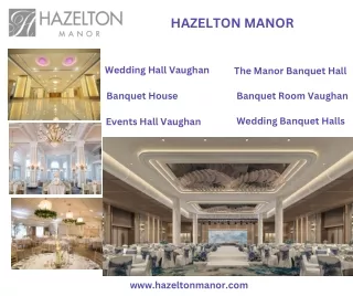 Host Your Event in Style at Banquet Room Vaughan