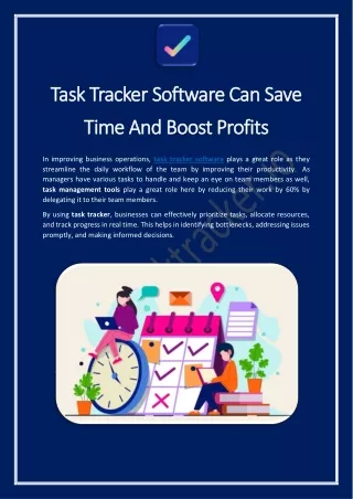 Task Tracker Software Can Save Time And Boost Profits
