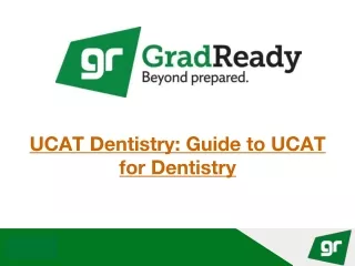 Guide to UCAT for Dentistry