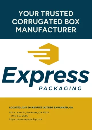 Explore Express Packaging for custom shipping boxes