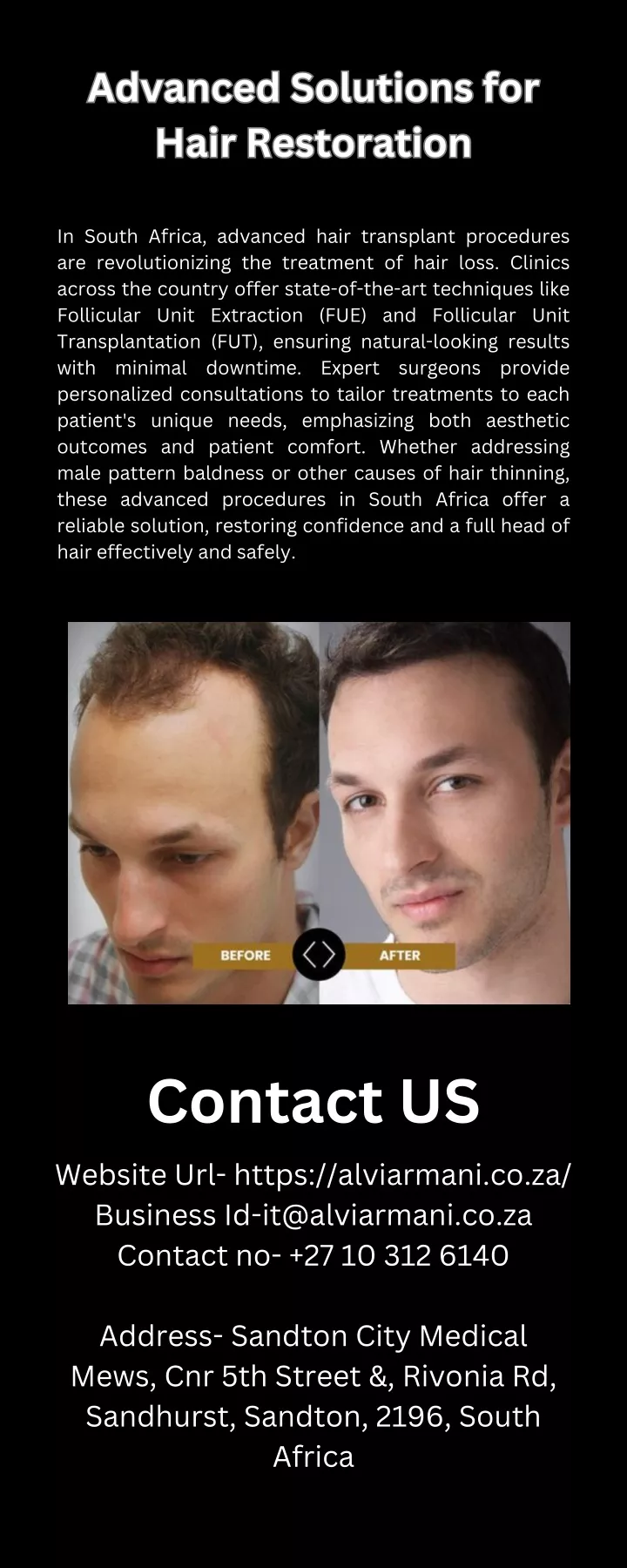 advanced solutions for hair restoration hair