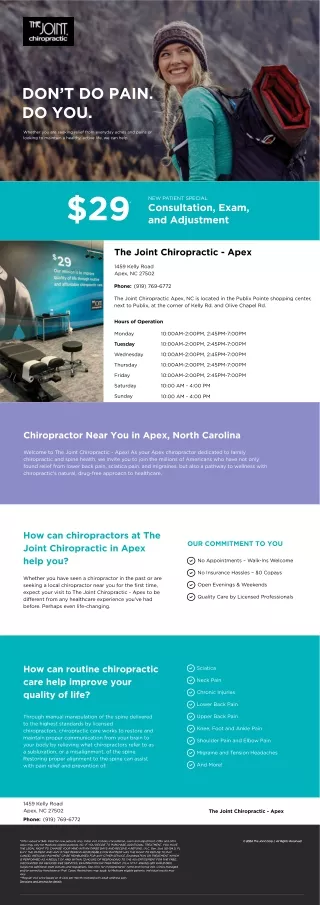 The Joint Chiropractic - Apex