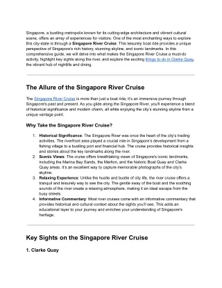 singapore a bustling metropolis known