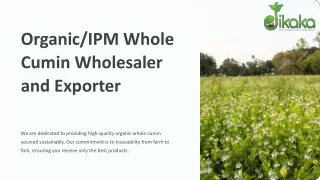 OrganicIPM-Whole-Cumin-Wholesaler-and-Exporter PPT