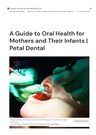 A Guide to Oral Health for Mothers and Their Infants  Petal Dental