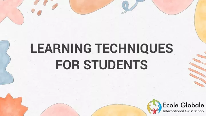 learning techniques for students