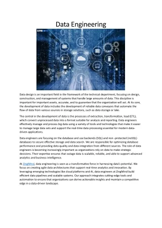 Data Engineering