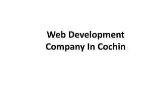 Web Development Company In Cochin