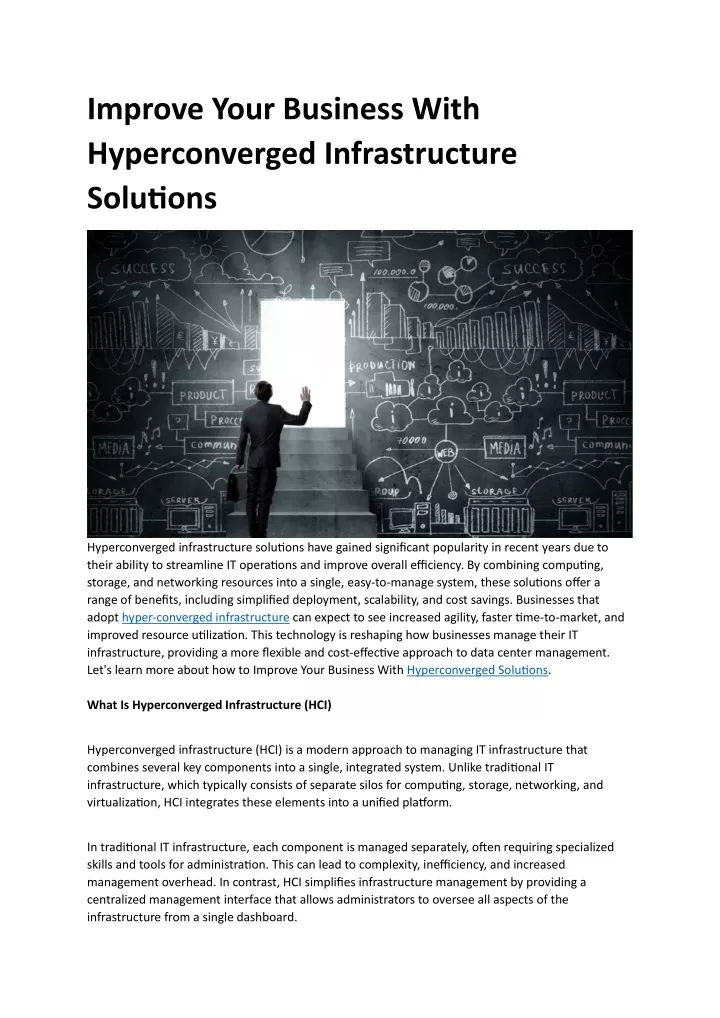 improve your business with hyperconverged