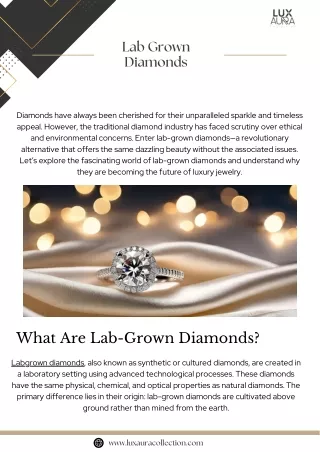 Lab Grown Diamonds