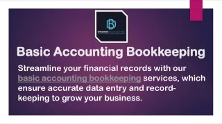 Basic Accounting Bookkeeping