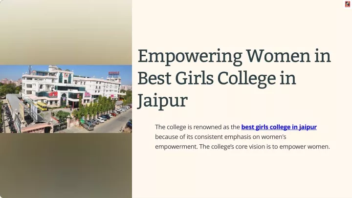 empowering women in best girls college in jaipur