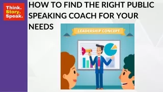 How to Find the Right Public Speaking Coach for Your Needs