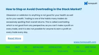 How to Stop or Avoid Overtrading in the Stock Market