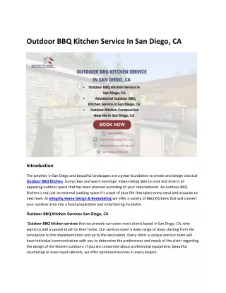 outdoor bbq kitchen service in san diego ca