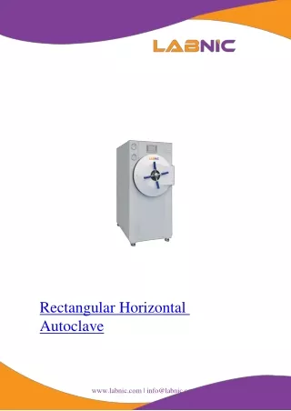 rectangular horizontal autoclave