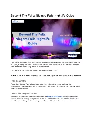 beyond the falls niagara falls nightlife guide