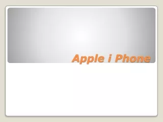 apple i phone