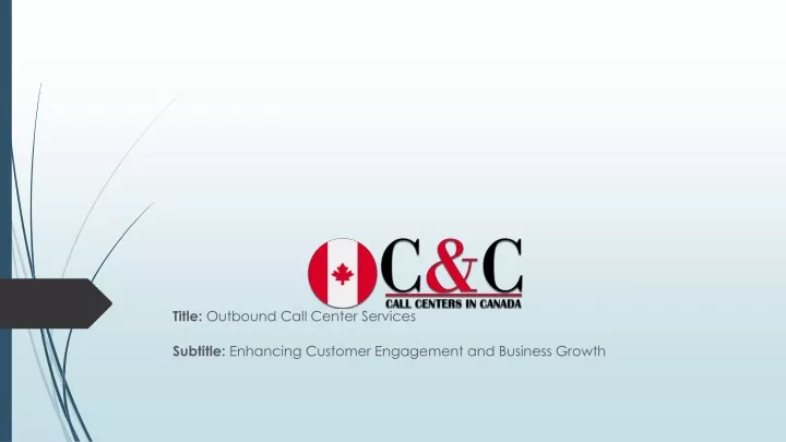 title outbound call center services subtitle enhancing customer engagement and business growth