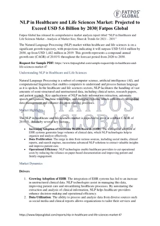 nlp in healthcare and life sciences market